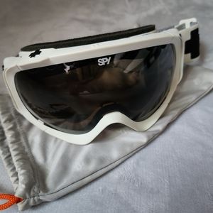 SPY Optics Soldier Matte White Snow Ski Goggles with Protective Bag